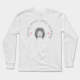 SUPPORT YOUR LOCAL COVEN Funny Halloween Long Sleeve T-Shirt